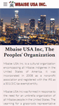 Mobile Screenshot of mbaiseusa.org